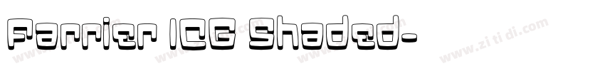 Farrier ICG Shaded字体转换